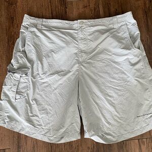 Columbia Gray Cargo Shorts Lightweight Outdoor PFG omni shade